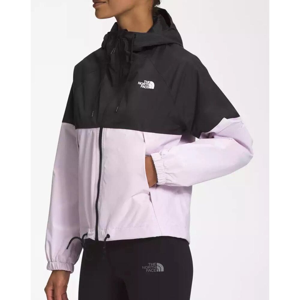 The North Face Women's Antora Windproof / Waterproof Rain Hoodie Black/Lavender